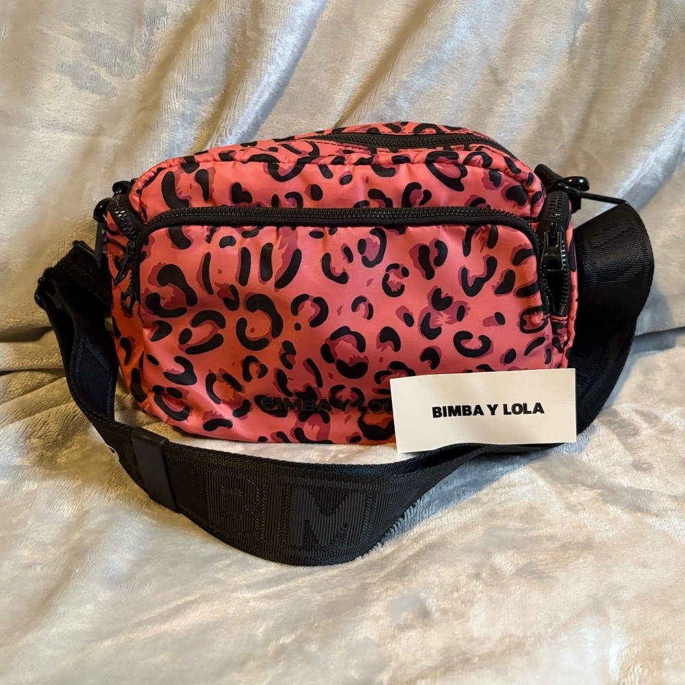 Bimba y Lola Candy Leopard Crossbody Belt Bag RARE STYLE - NWOT